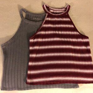Mudd Halter Tops (2 PACK!)